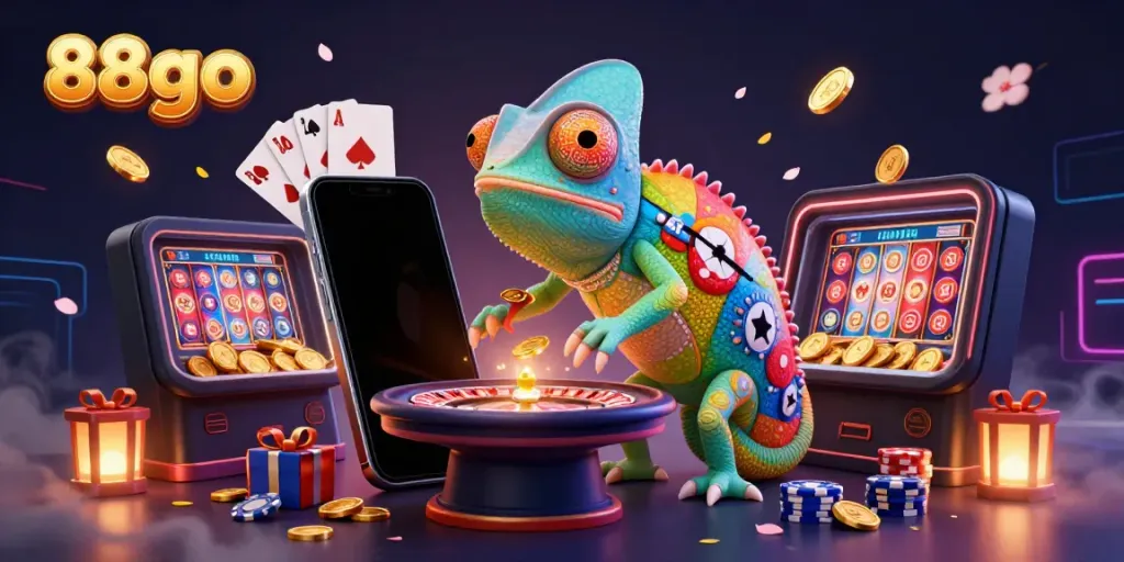 Experience winning thrills at 88go with the vibrant casino scene showcasing gaming excitement.