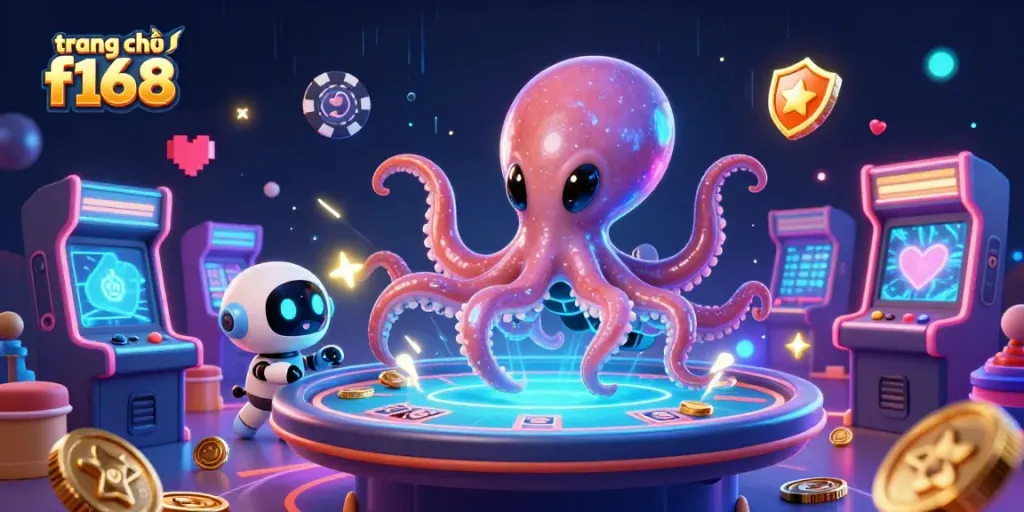 Join the thrilling action at the trang chủ f168 with an alien octopus dealer and exciting holographic poker.