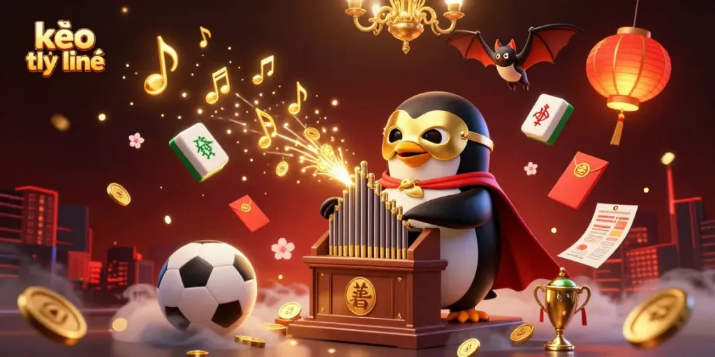 Experience thrilling kèo trực tuyến sports betting action with dynamic characters and vibrant casino elements.