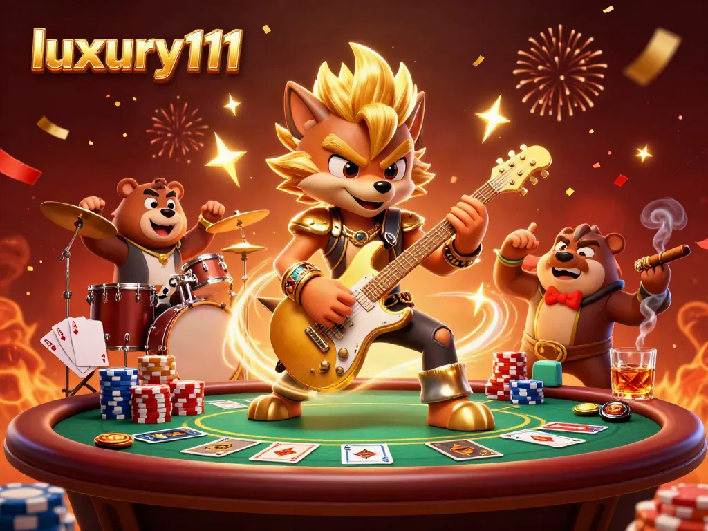 Engage with luxury111 and experience thrilling poker action featuring rock star characters.