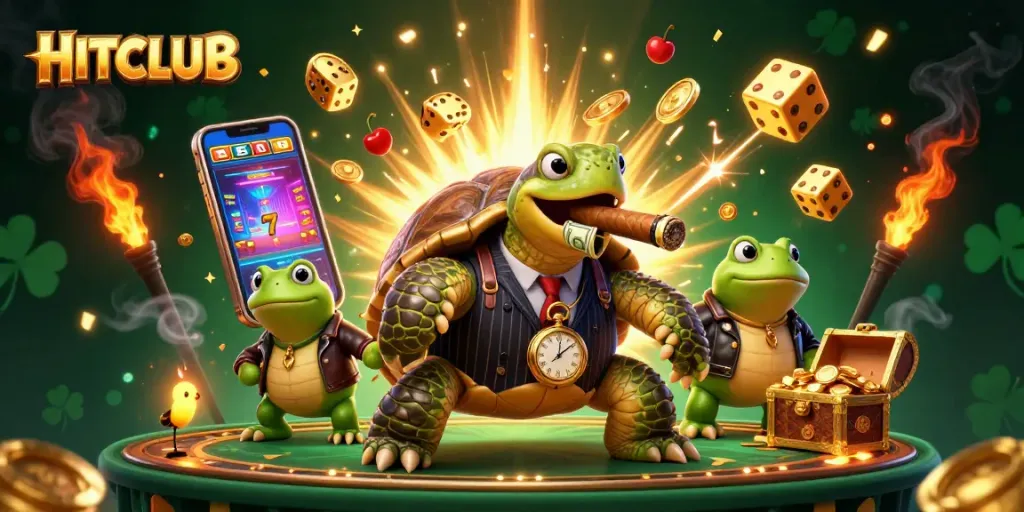 Spin to win with HITCLUB's colorful slot games featuring a dynamic jackpot scene.