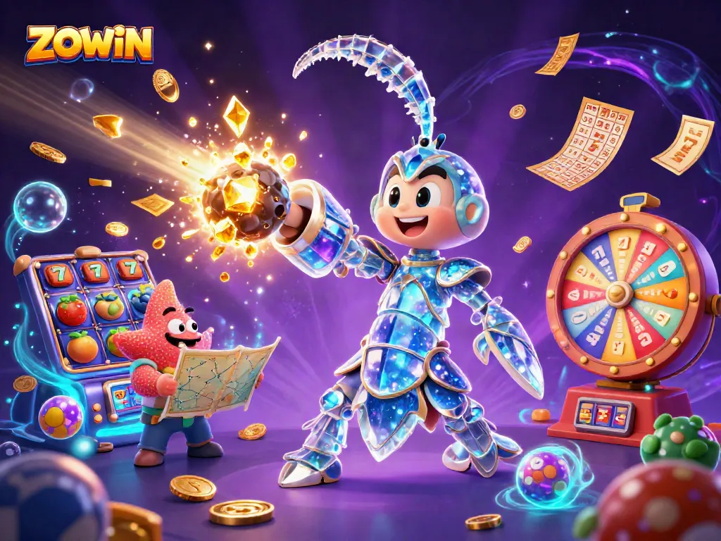 ZOWIN offers explosive winnings with slot gameplay featuring vibrant animations and engaging elements.
