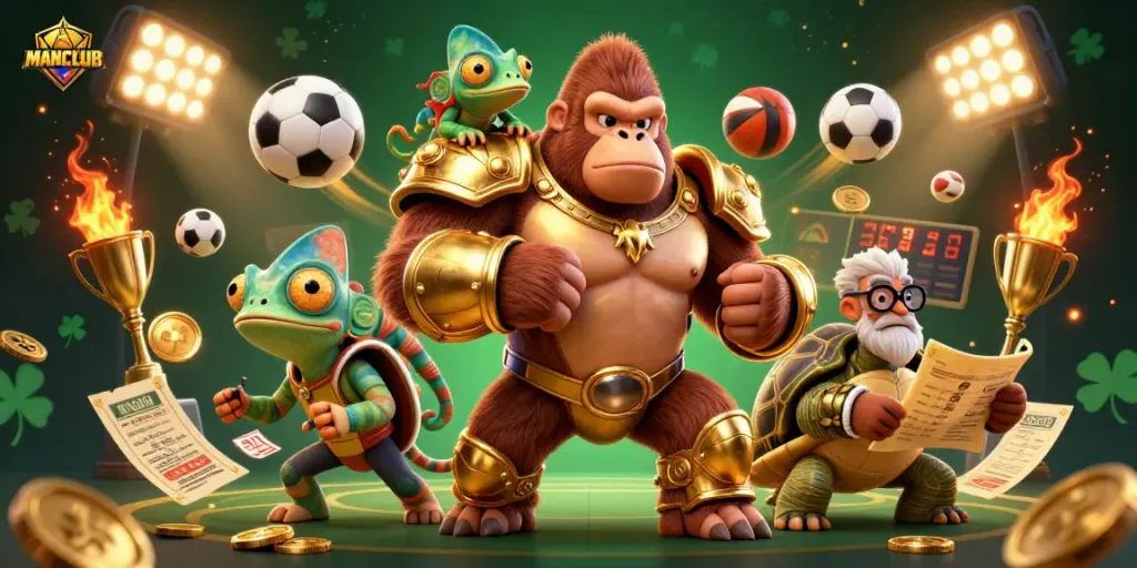Experience the thrill of MANCLUB as our powerful gorilla king leads the ultimate winning strategy in gambling.