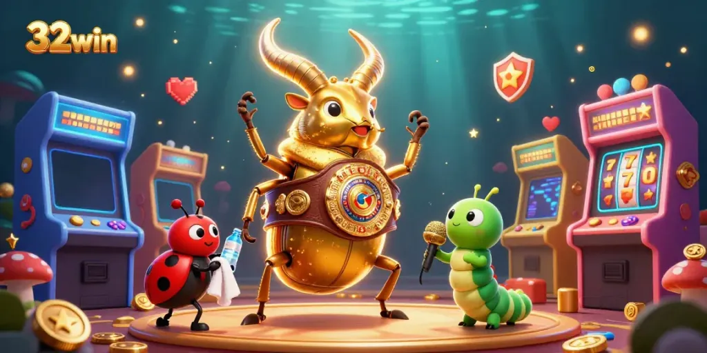 Experience the exhilarating atmosphere of 32win casino gaming with vibrant characters and thrilling elements.