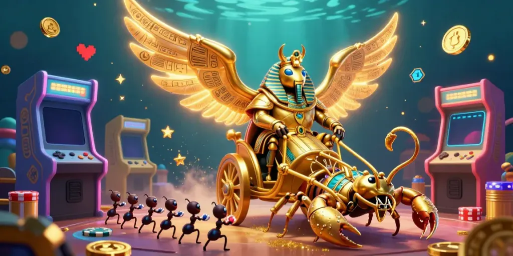 Experience thrilling gameplay at ad88 with vibrant casino elements and epic characters in action.