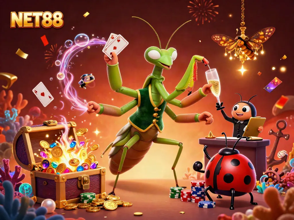 Experience thrilling games at NET88 with vibrant characters, dynamic settings, and casino excitement.