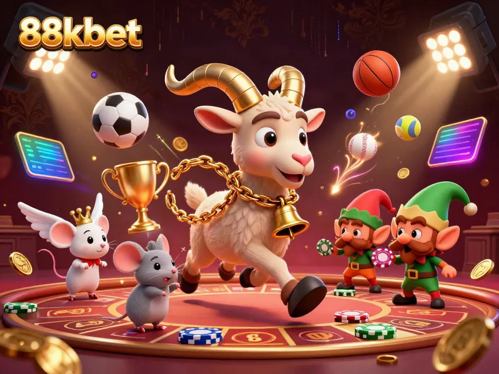 Experience vibrant gameplay with 88kbet as characters immerse in a bustling casino setting.