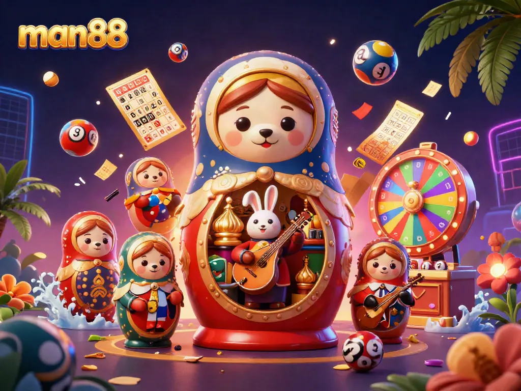 Experience man88's vibrant casino adventure with lively characters and dynamic gameplay elements.