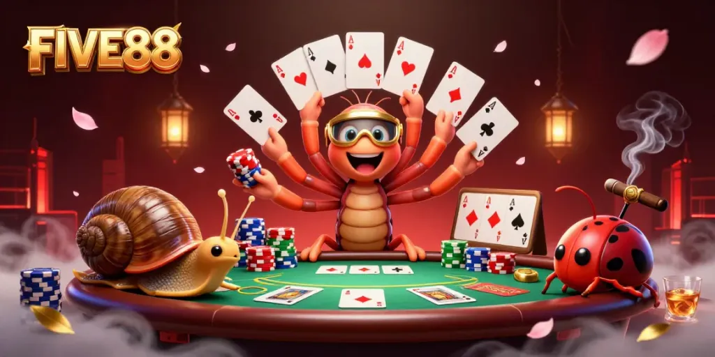 Experience exciting gameplay at FIVE88 with unique characters and high-stakes action.