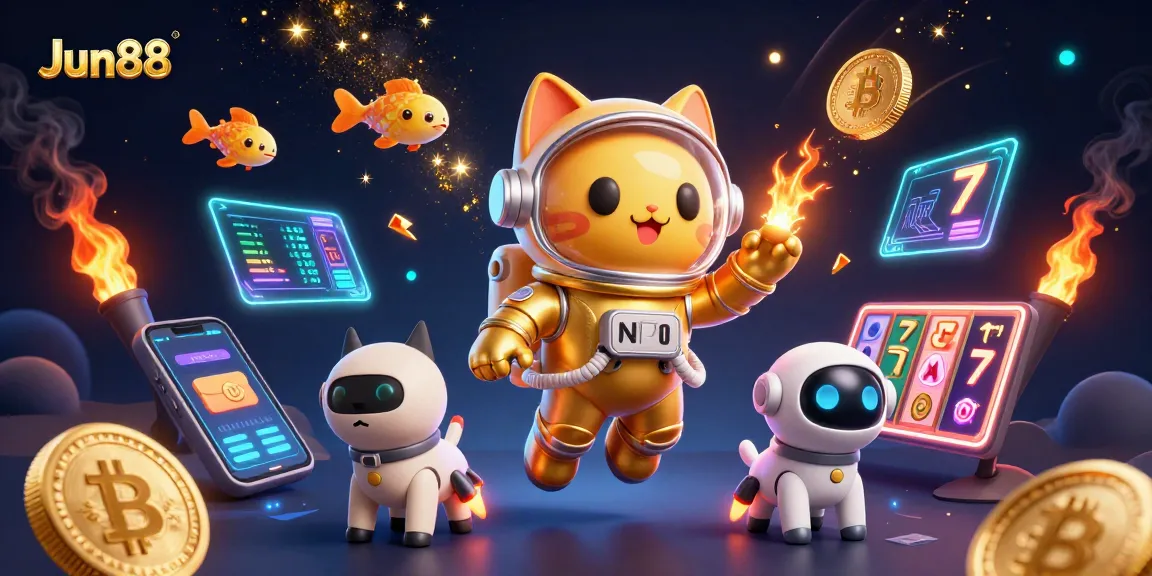 Engage in thrilling gameplay at Jun88 with vibrant slots and cosmic creatures.